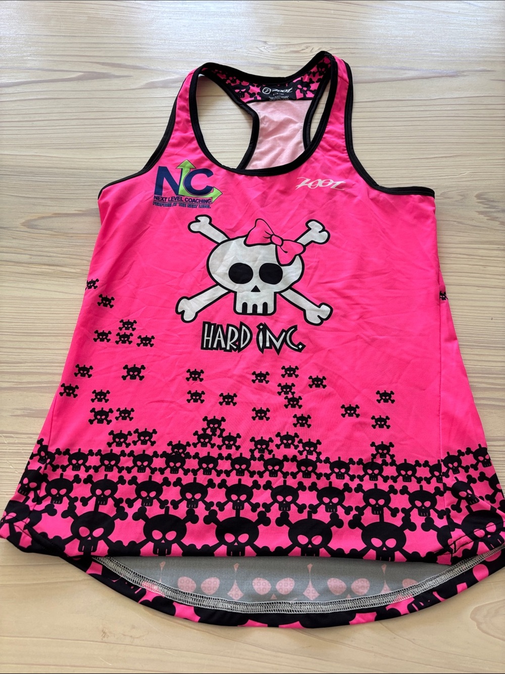 Zoot Women’s Pink Skull Racerback Tank Top - Hard Inc.
